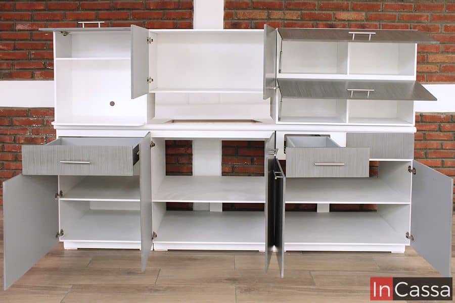 InCassa Muebles Edomex mueblería CDMX Cocina integral GOUDA 2.40m diseñada para PARRILLA 3