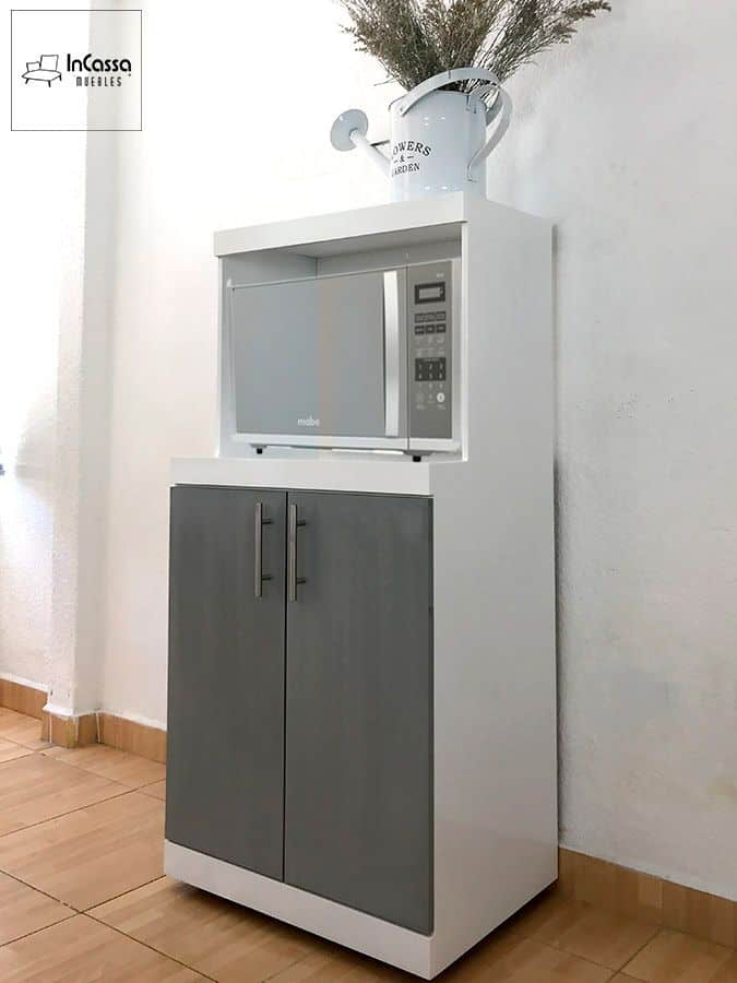 InCassa Muebles Edomex mueblería CDMX Alacena Porta Microondas Modelo GRANADA 1