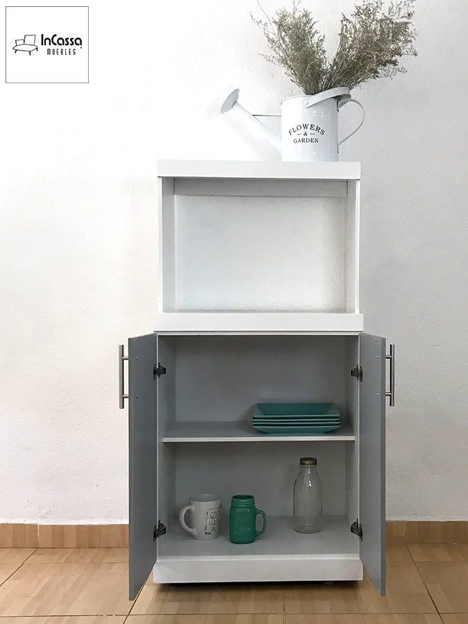 InCassa Muebles Edomex mueblería CDMX Alacena Porta Microondas Modelo GRANADA 5