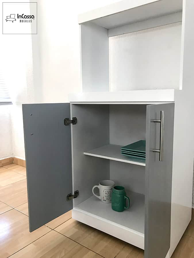 InCassa Muebles Edomex mueblería CDMX Alacena Porta Microondas Modelo GRANADA 6
