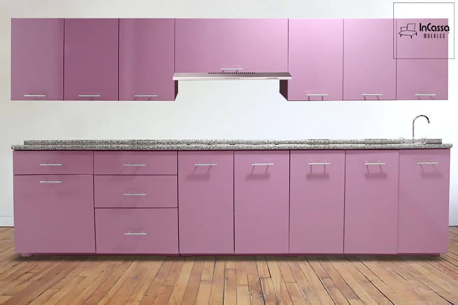 InCassa Muebles Edomex mueblería CDMX Cocina integral GRENOBLE 3.20m diseñada para PARRILLA 1