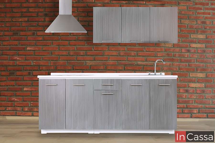 InCassa Muebles Edomex mueblería CDMX Cocina integral HAMBURGO 2m diseñada para PARRILLA 1