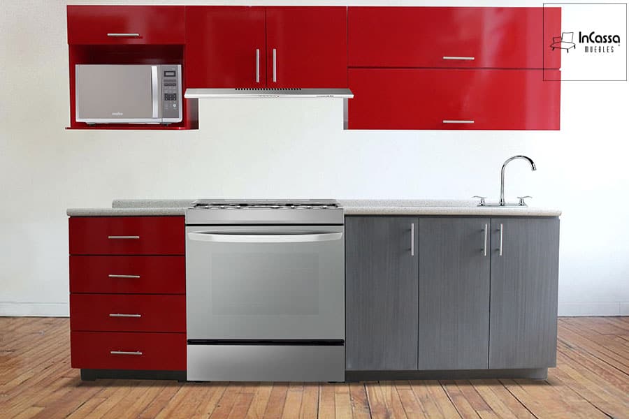 InCassa Muebles Edomex mueblería CDMX Cocina integral HAWAI 2.40m diseñada para ESTUFA 1