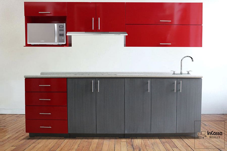 InCassa Muebles Edomex mueblería CDMX Cocina integral HAWAI 2.40m diseñada para PARRILLA 1