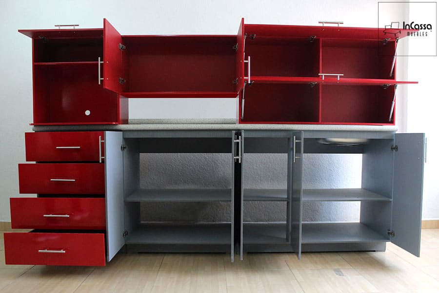 InCassa Muebles Edomex mueblería CDMX Cocina integral HAWAI 2.40m diseñada para PARRILLA 2