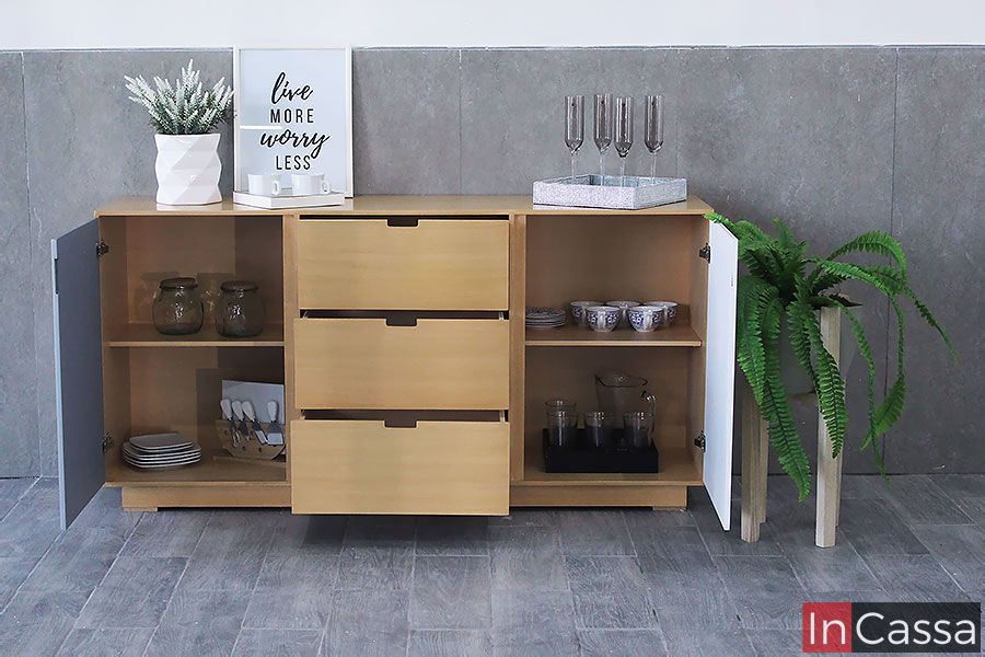InCassa Muebles Edomex mueblería CDMX Bufetero Vintage Modelo HEREDIA 2