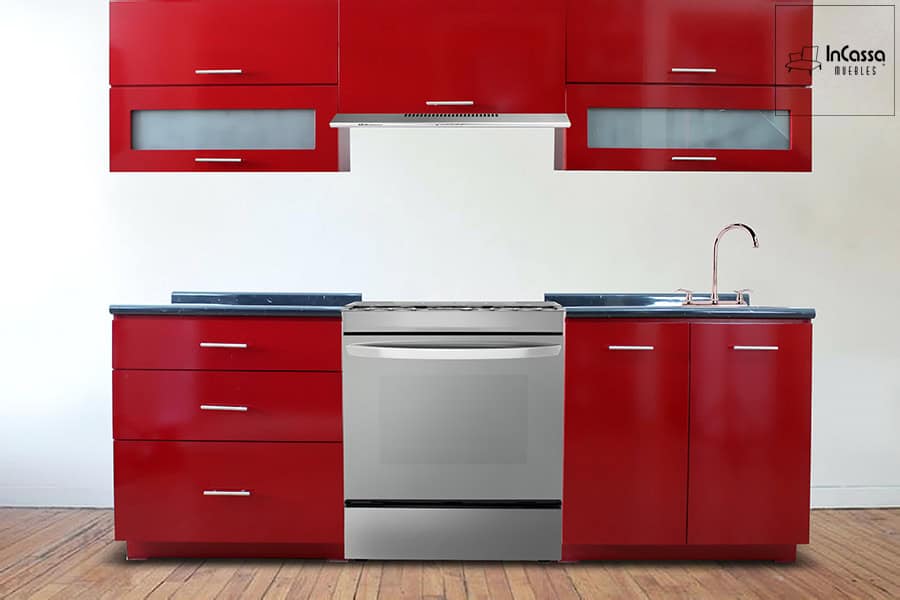 InCassa Muebles Edomex mueblería CDMX Cocina integral HONOLULU 2.50m diseñada para ESTUFA 1