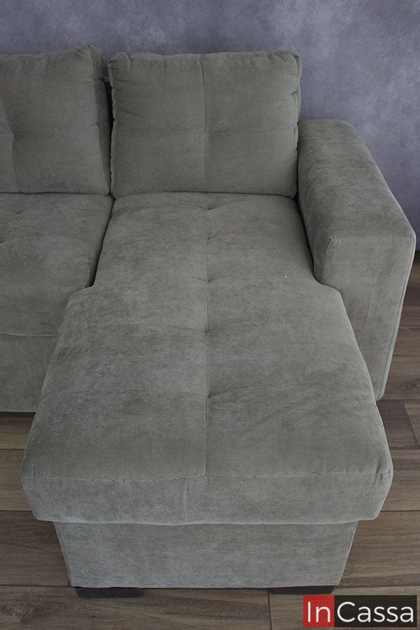 Sofa cama suede gris Modelo HUICHAPAN