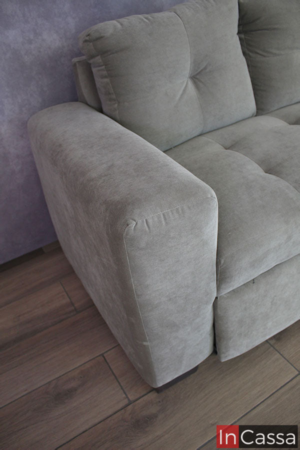 Sofa cama suede gris Modelo HUICHAPAN