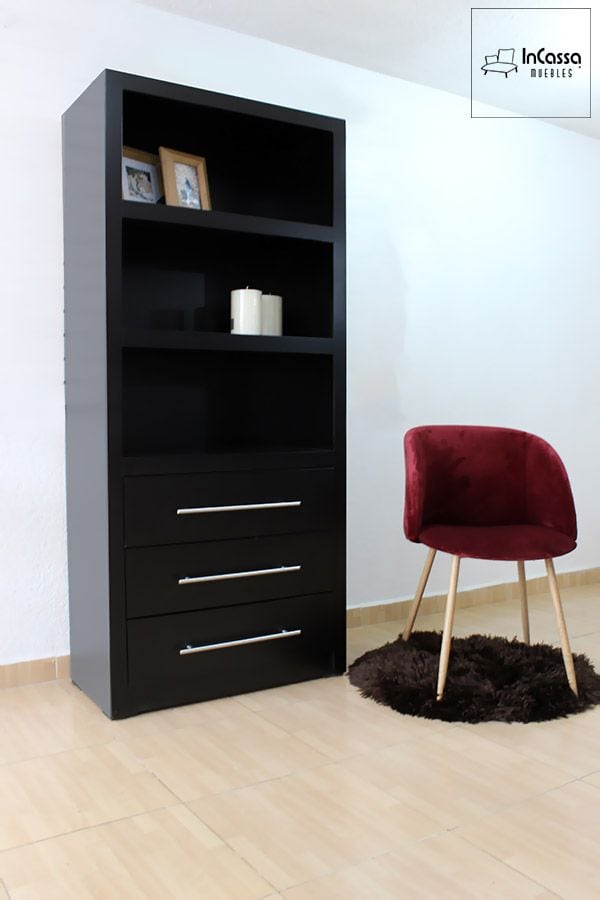 InCassa Muebles Edomex mueblería CDMX Librero Modelo JANEIRO 2