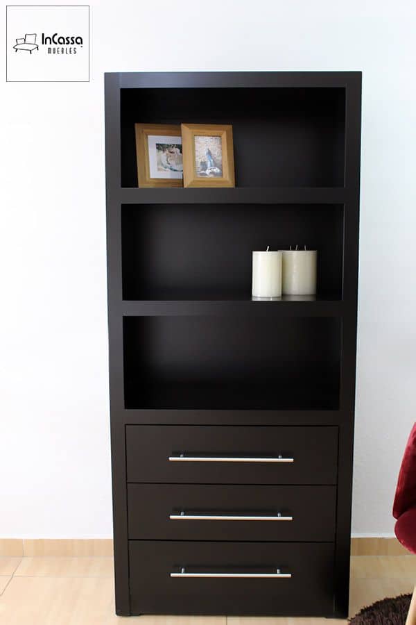 InCassa Muebles Edomex mueblería CDMX Librero Modelo JANEIRO 4