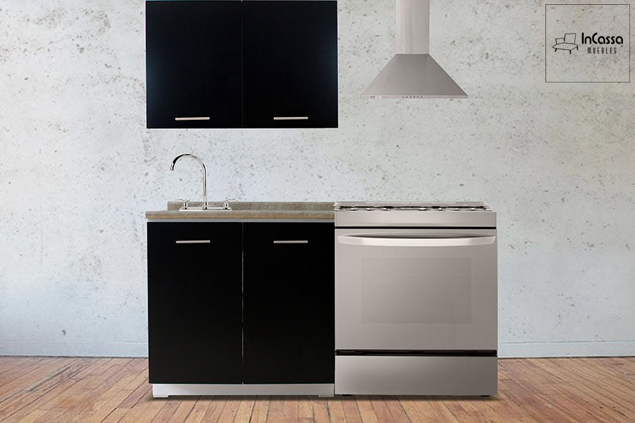 InCassa Muebles Edomex mueblería CDMX Cocina integral KINGSTON 1.70m diseñada para ESTUFA 2