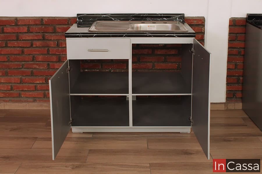 InCassa Muebles Edomex mueblería CDMX Cocina integral KALAHARI 2.80m diseñada para ESTUFA 6