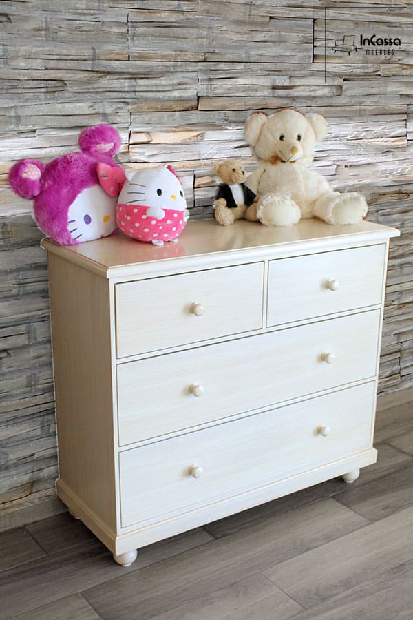 InCassa Muebles Edomex mueblería CDMX Cajonera Infantil Modelo KARY 2