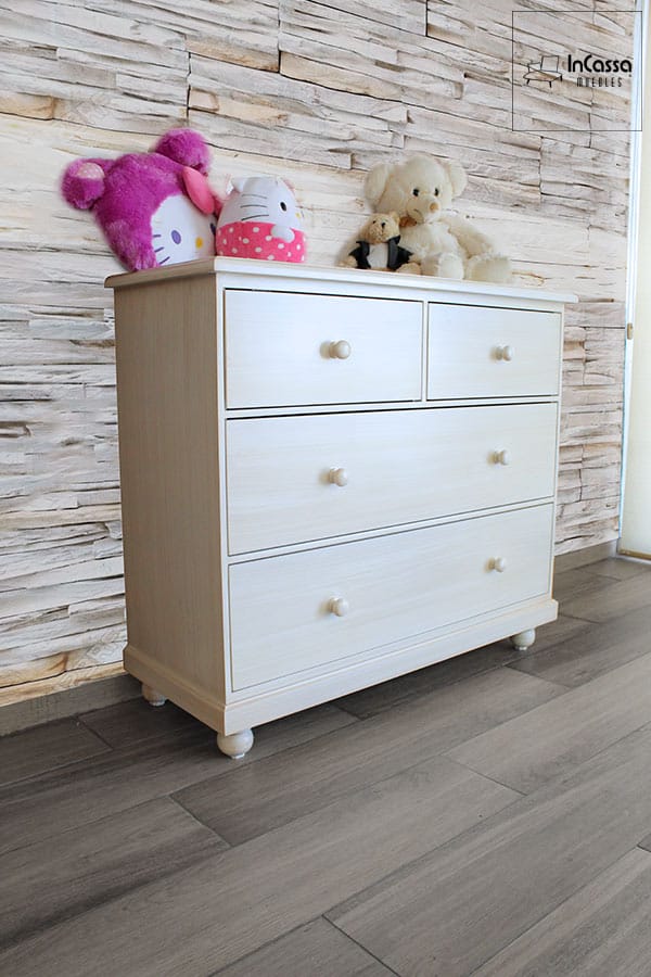 InCassa Muebles Edomex mueblería CDMX Cajonera Infantil Modelo KARY 3