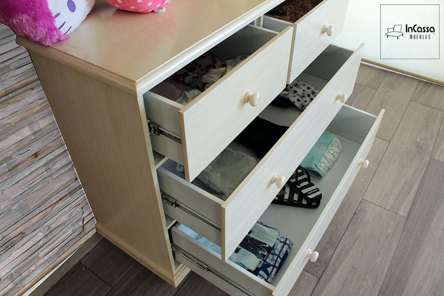 InCassa Muebles Edomex mueblería CDMX Cajonera Infantil Modelo KARY 6