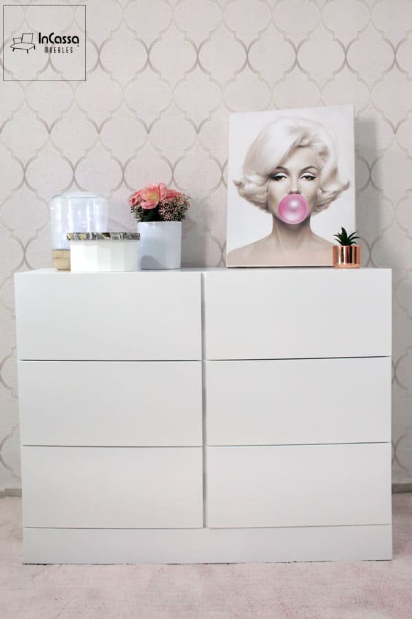 InCassa Muebles Edomex mueblería CDMX Tocador Modelo KENDALL 1