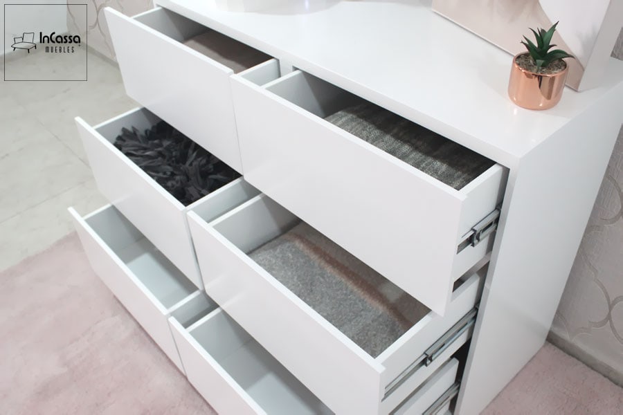 InCassa Muebles Edomex mueblería CDMX Tocador Modelo KENDALL 3