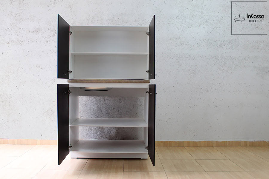 InCassa Muebles Edomex mueblería CDMX Cocina integral KINGSTON 1.70m diseñada para ESTUFA 3