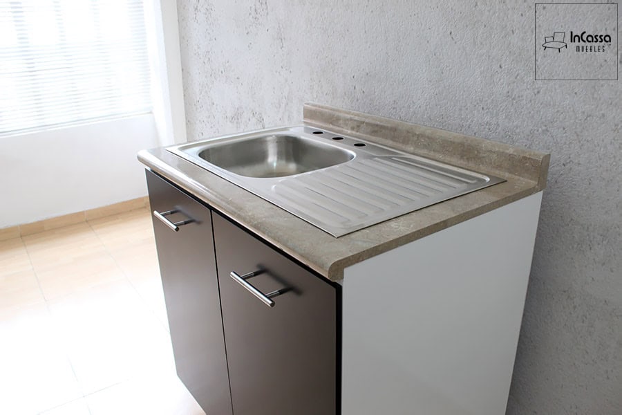 InCassa Muebles Edomex mueblería CDMX Cocina integral KINGSTON 1.70m diseñada para ESTUFA 8