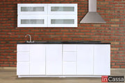 InCassa Muebles Edomex mueblería CDMX Cocina integral LAURENT 2.50m diseñada para PARRILLA 1