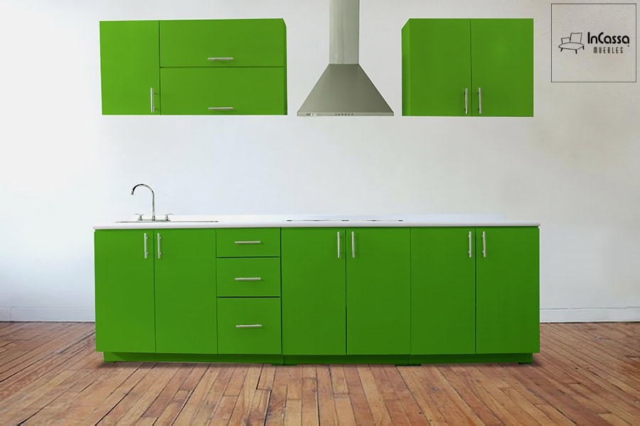 InCassa Muebles Edomex mueblería CDMX Cocina integral LA ROCHELLE 2.80m diseñada para PARRILLA 1