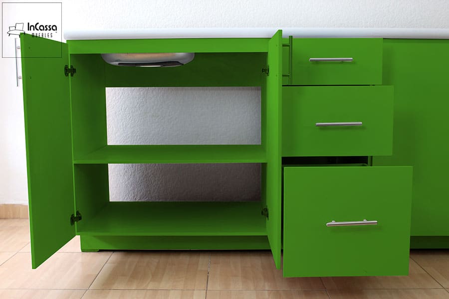 InCassa Muebles Edomex mueblería CDMX Cocina integral LA ROCHELLE 2.80m diseñada para PARRILLA 5