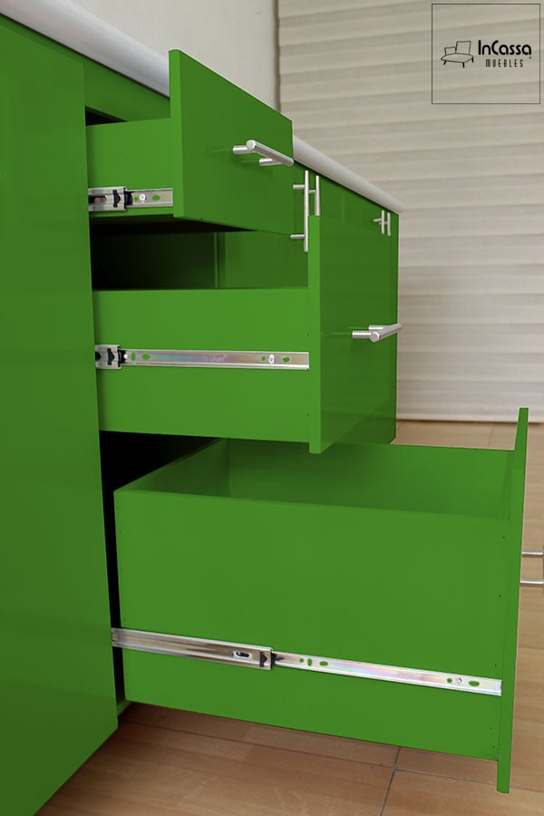 InCassa Muebles Edomex mueblería CDMX Cocina integral LA ROCHELLE 2.80m diseñada para PARRILLA 6