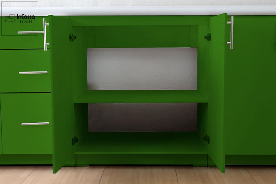 InCassa Muebles Edomex mueblería CDMX Cocina integral LA ROCHELLE 2.80m diseñada para PARRILLA 8