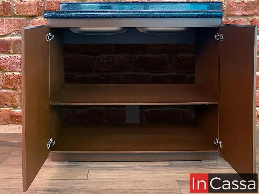 Cocina Integral en ESCUADRA LAOS 3m x 2.40m diseñada para ESTUFA