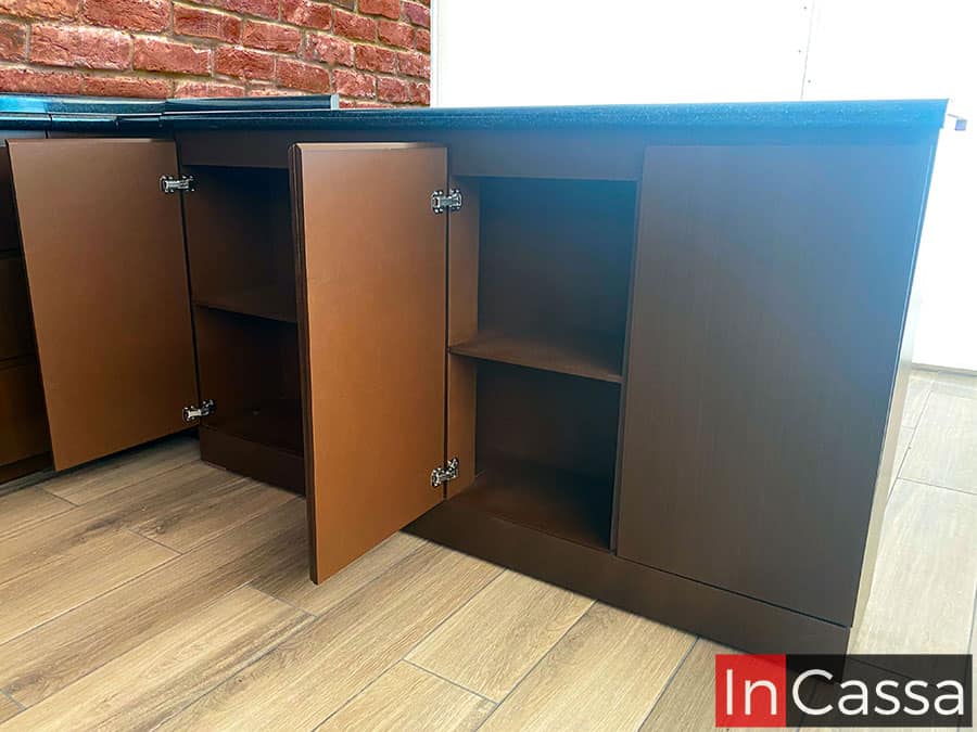 Cocina Integral en ESCUADRA LAOS 3m x 2.40m diseñada para ESTUFA