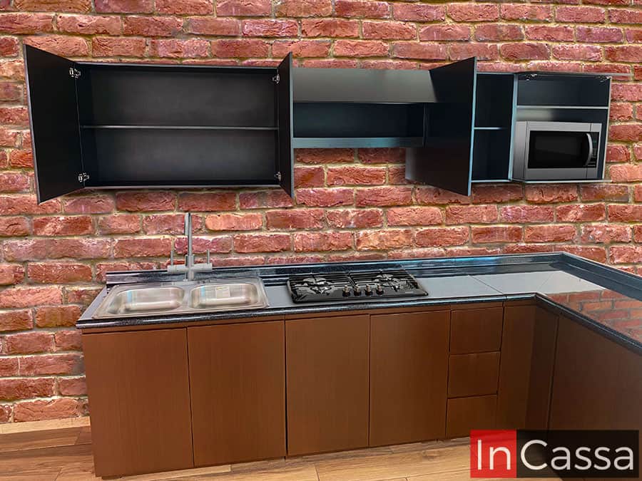 Cocina Integral en ESCUADRA LAOS 3m x 2.40m diseñada para PARRILLA
