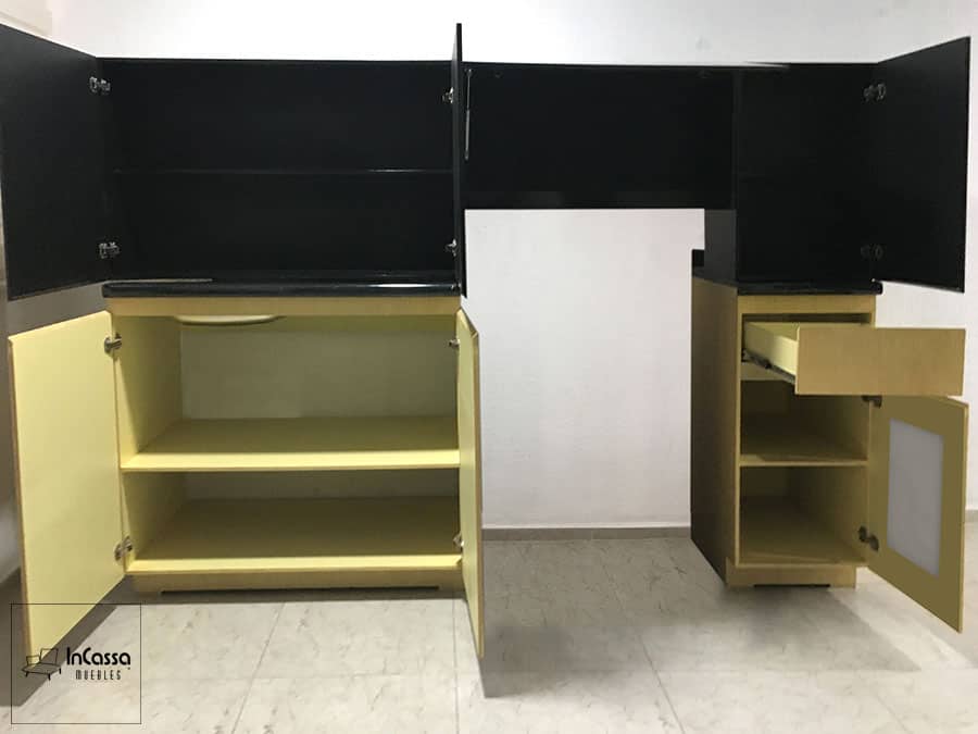 InCassa Muebles Edomex mueblería CDMX Cocina integral LAYTON 2.20m diseñada para ESTUFA 2