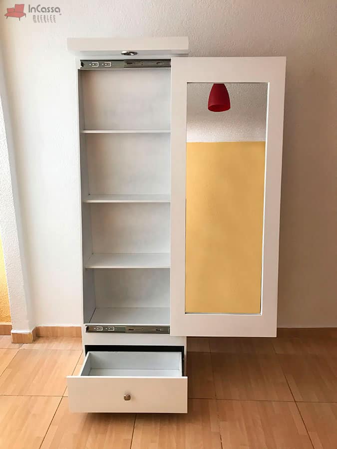 InCassa Muebles Edomex mueblería CDMX Tocador con Espejo Modelo LIMA 8