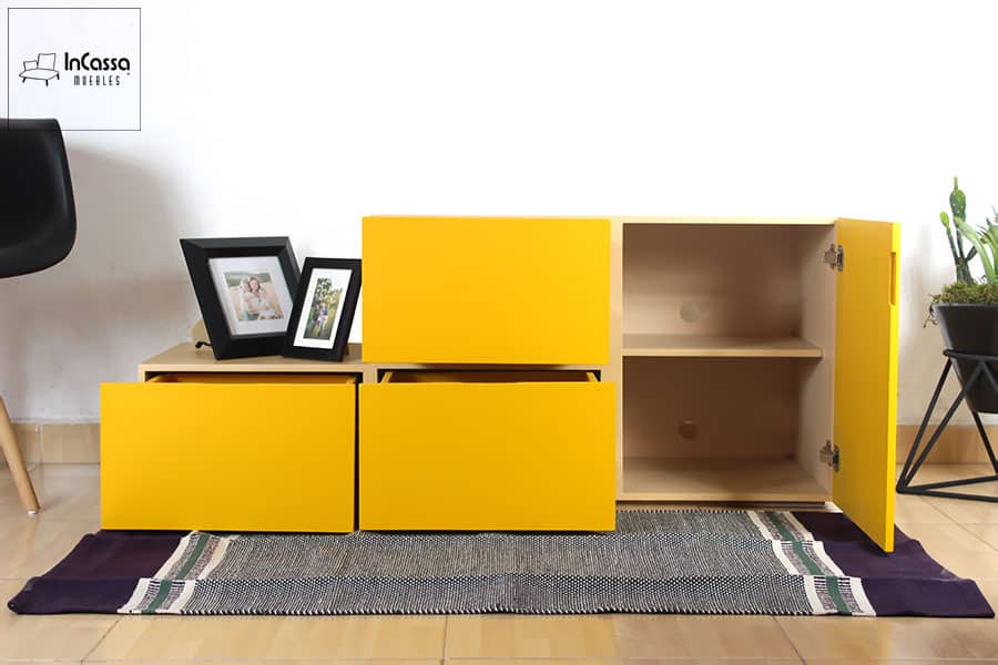 InCassa Muebles Edomex mueblería CDMX Mini Centro de Entretenimiento Modelo LOMÉ 3