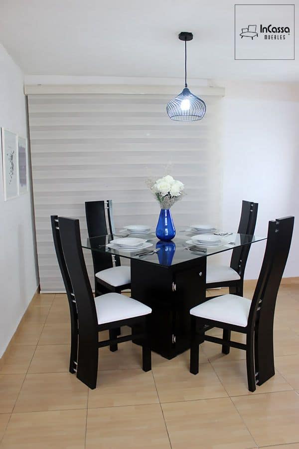 InCassa Muebles Edomex mueblería CDMX Antecomedor Modelo MARBELLA 2