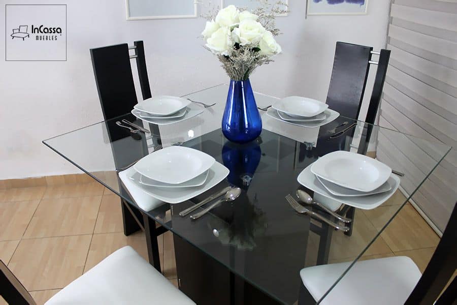 InCassa Muebles Edomex mueblería CDMX Antecomedor Modelo MARBELLA 3