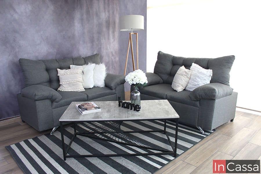 InCassa Muebles Edomex mueblería CDMX Sala 2 piezas Modelo MÉRIDA 1