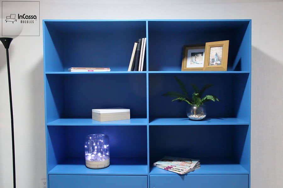 InCassa Muebles Edomex mueblería CDMX Librero Modelo MACAO 4