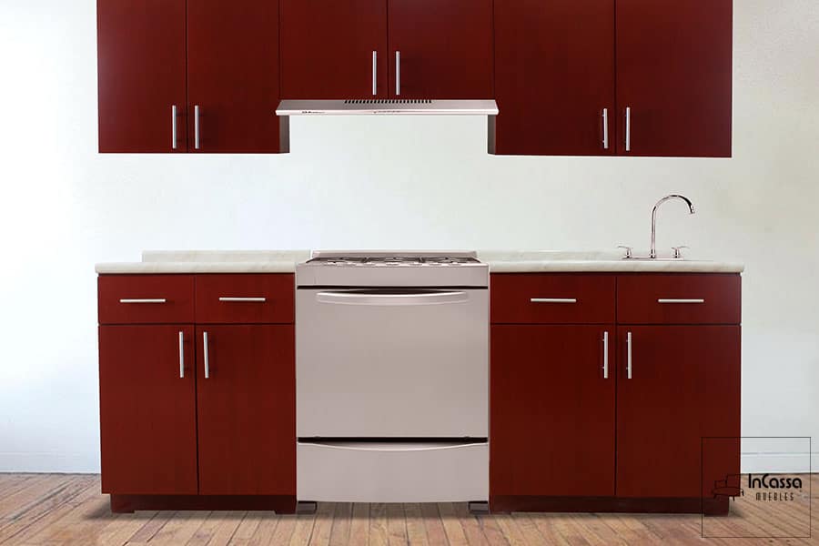 InCassa Muebles Edomex mueblería CDMX Cocina integral MADISON 2.40m diseñada para ESTUFA 1