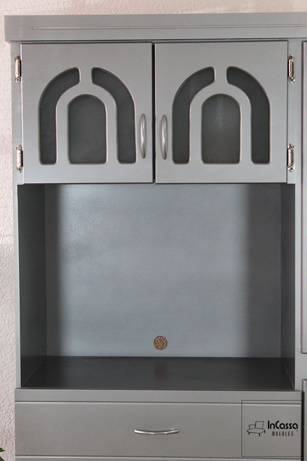 InCassa Muebles Edomex mueblería CDMX Alacena para Microondas Modelo MALDONADO 4