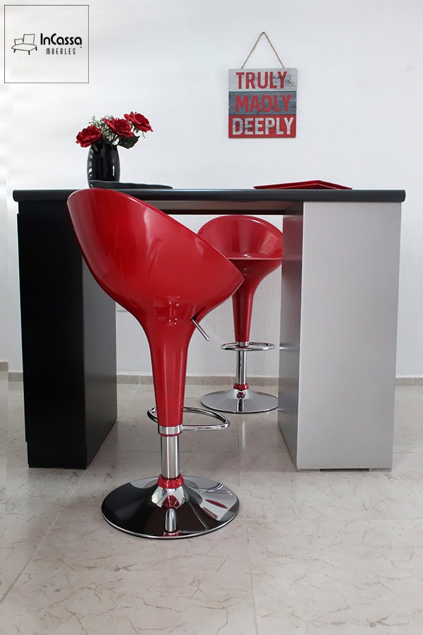 InCassa Muebles Edomex mueblería CDMX Isla Minimalista para Cocina con Bancos Modelo Mali Glover 3