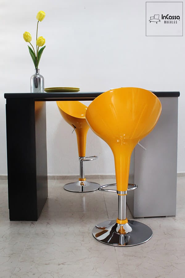 InCassa Muebles Edomex mueblería CDMX Isla Minimalista para Cocina con Bancos Modelo Mali Glover 7