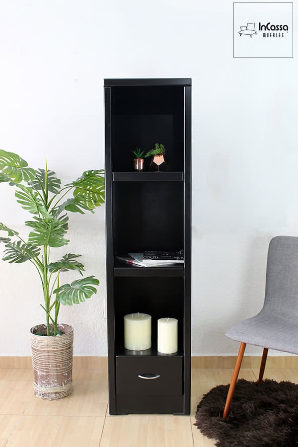 InCassa Muebles Edomex mueblería CDMX Librero Modelo MALLAWI 1