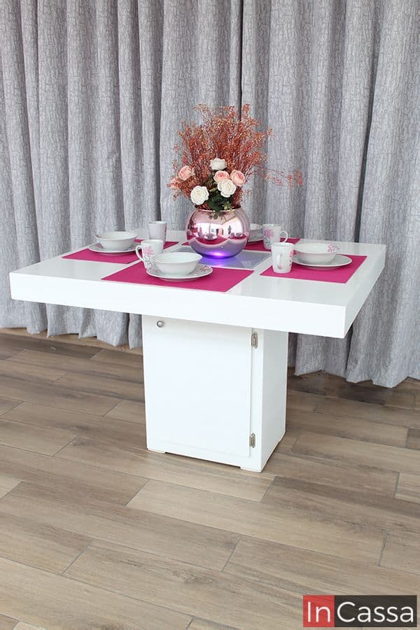 InCassa Muebles Edomex mueblería CDMX Comedor con luz 4 personas Modelo MAPIMI 8