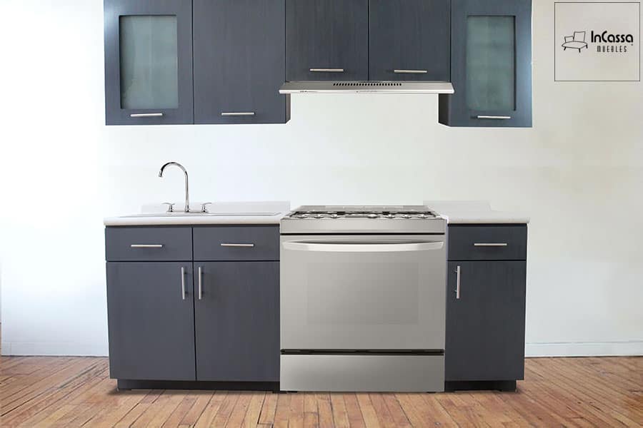 InCassa Muebles Edomex mueblería CDMX Cocina integral MARRUECOS 2.10m diseñada para ESTUFA 1