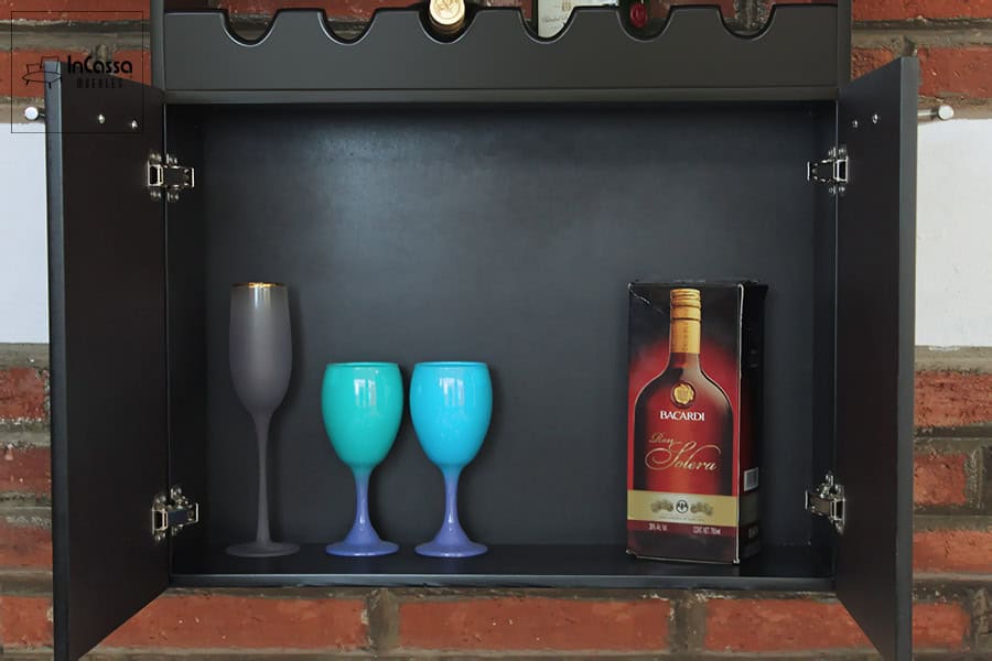 InCassa Muebles Edomex mueblería CDMX Cantina para empotrar Modelo MERLO 4