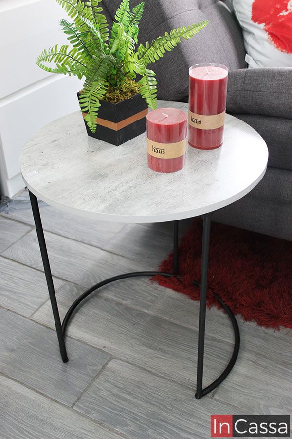 InCassa Muebles Edomex mueblería CDMX Set de 2 mesas de centro Nórdicas mármol gris 3