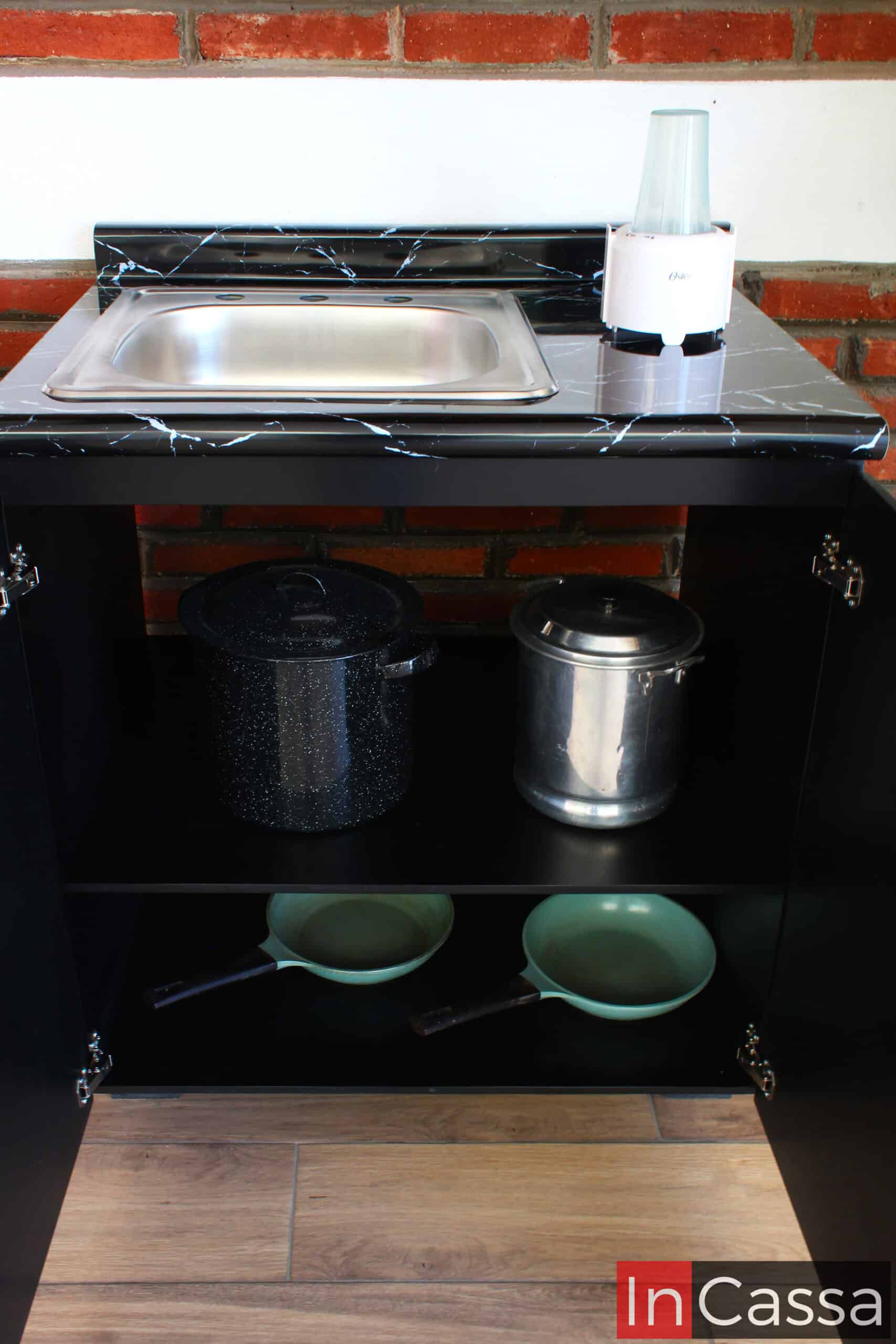 Cocina integral METEPEC 1.60m diseñada para ESTUFA