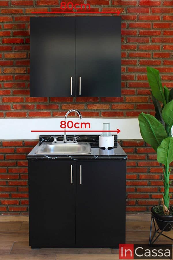 Cocina integral METEPEC 1.60m diseñada para ESTUFA